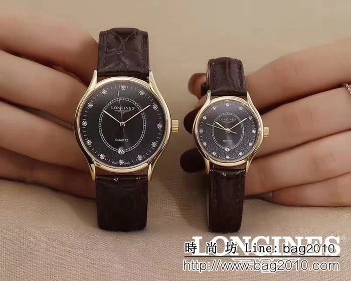 LONGINES浪琴 銷量冠軍 精緻情侶對表 WSS2436
